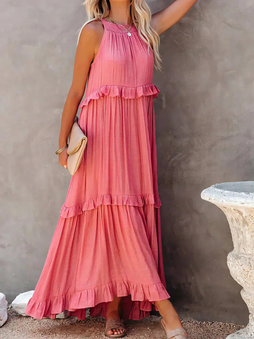 Leona | Breeze Ruffle Gown