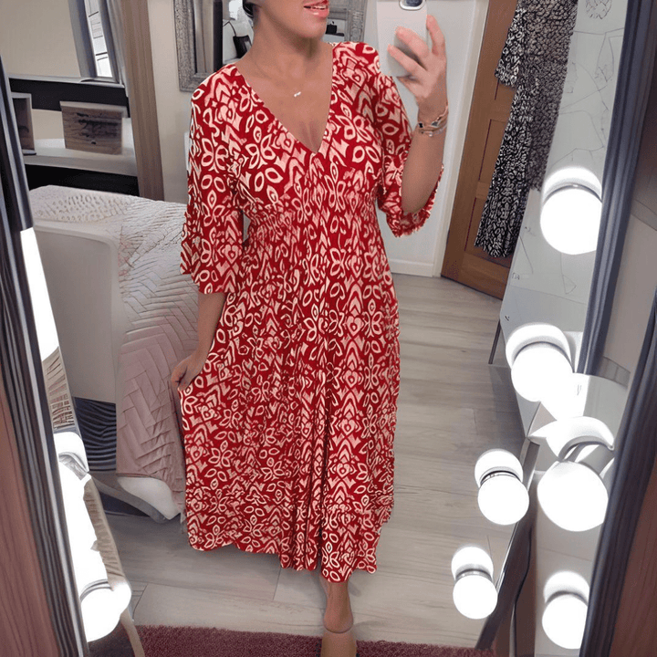 Amara | Boho Chic Printed Dress